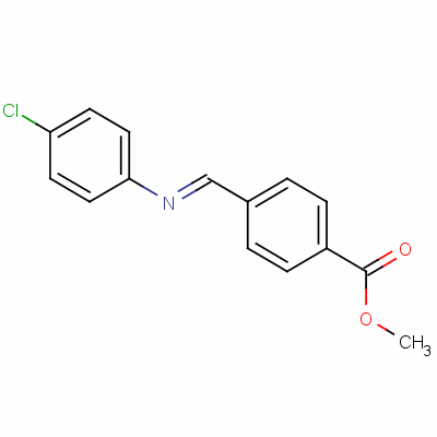 Methyl 4-[[(4-chlorophenyl)imino]methyl ]benzoate Structure,59584-22-4Structure