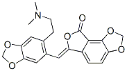 6-[(Z)-[6-[2-(dimethylamino)ethyl ]-1,3-benzodioxol-5-yl ]methylene]furo[3,4-e]-1,3-benzodioxol-8(6h)-one Structure,59614-38-9Structure