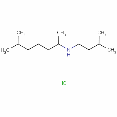 Isopentyl (1,5-dimethylhexyl)ammonium chloride Structure,5964-56-7Structure