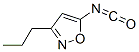 Isoxazole,5-isocyanato-3-propyl-(9ci) Structure,59669-72-6Structure