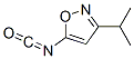 Isoxazole,5-isocyanato-3-(1-methylethyl)-(9ci) Structure,59669-73-7Structure