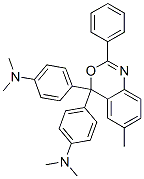 6-Methyl-4,4-bis(p-dimethylaminophenyl)-2-phenyl-4h-3,1-benzoxazine Structure,59692-86-3Structure