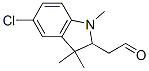 1,3,3-Trimethyl-5-chloro-2-indolineacetaldehyde Structure,59737-29-0Structure