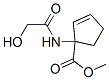 2-Cyclopentene-1-carboxylicacid,1-[(hydroxyacetyl)amino]-,methylester, Structure,597540-52-8Structure