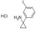 Cyclopropanamine, 1-(3-iodophenyl)-, hydrochloride (1:1) Structure,597561-47-2Structure