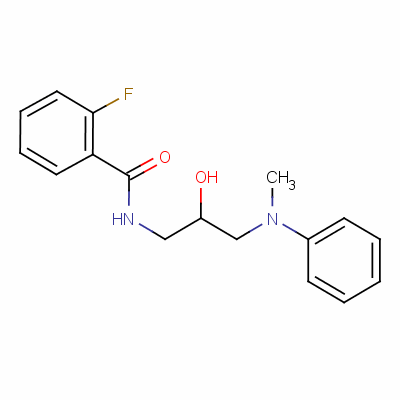 2-Fluoro-n-[2-hydroxy-3-(methylphenylamino)propyl ]benzamide Structure,59772-70-2Structure