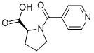 N-(pyridine-4-carbonyl)-l-proline Structure,59834-40-1Structure