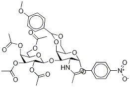 2-Acetamido-2-deoxy-4,6-o-(4-methoxybenzylidene)-3-o-(2,3,4,6-tetra-o-acetyl-beta-d-galactopyranosyl)-4-nitrophenyl-alpha-d-galactopyranoside Structure,59837-11-5Structure