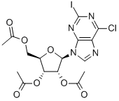 9-[2,3,5-Tri-o-acetyl-beta-d-ribofuranosyl]-6-chloro-2-iodopurine Structure,5987-76-8Structure