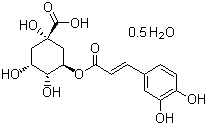 Chlorogenic acid hemihydrate Structure,6001-76-9Structure