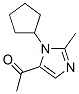 1-(3-Cyclopentyl-2-methyl-3h-imidazole-4-yl)ethanone Structure,600699-47-6Structure