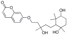 (+)-7-[[5-(3,6-Dihydroxy-2,2,6-trimethylcyclohexyl)-3-hydroxy-3-methylpentyl ]oxy]-2h-1-benzopyran-2-one Structure,60077-54-5Structure