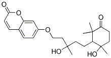 (-)-7-[[3-Hydroxy-5-(6-hydroxy-2,2,6-trimethyl-3-oxocyclohexyl)-3-methylpentyl ]oxy]-2h-1-benzopyran-2-one Structure,60077-55-6Structure