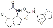 (Hexahydro-2,4-methano-4h-furo[3,2-b]pyrrol-3-yl)methylcarbamic acid [6-acetylamino-4-chloro-1-azabicyclo[3.3.0]octan-7-yl ] ester Structure,60092-32-2Structure