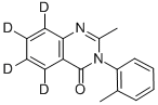 2-Methyl-3-(2-methylphenyl)-4(3h)-quinazolinone-5,6,7,8-d4 Structure,60124-85-8Structure