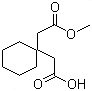 1,1-Cyclohexanediacetic acid mono methyl ester Structure,60142-94-1Structure