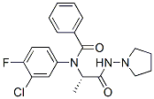 Benzamide,n-(3-chloro-4-fluorophenyl)-n-[1-methyl-2-oxo-2-(1-pyrrolidinylamino)ethyl ]-,(s)-(9ci) Structure,60143-15-9Structure