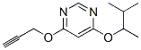 Pyrimidine, 4-(1,2-dimethylpropoxy)-6-(2-propynyloxy)- (9ci) Structure,601482-73-9Structure