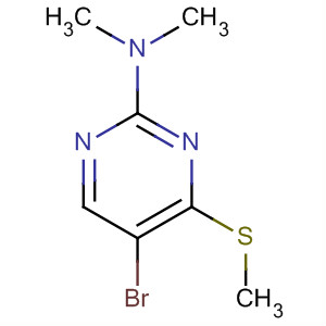 5-Bromo-n,n-dimethyl-4-methylthio-2-pyrimidinamine Structure,60186-82-5Structure