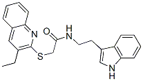 Acetamide, 2-[(3-ethyl-2-quinolinyl)thio]-n-[2-(1h-indol-3-yl)ethyl]-(9ci) Structure,602266-87-5Structure