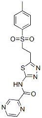 Pyrazinecarboxamide, n-[5-[2-[(4-methylphenyl)sulfonyl]ethyl]-1,3,4-thiadiazol-2-yl]-(9ci) Structure,602282-71-3Structure