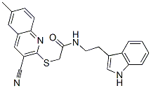 Acetamide, 2-[(3-cyano-6-methyl-2-quinolinyl)thio]-n-[2-(1h-indol-3-yl)ethyl]-(9ci) Structure,602294-12-2Structure