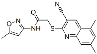 Acetamide, 2-[(3-cyano-5,7-dimethyl-2-quinolinyl)thio]-n-(5-methyl-3-isoxazolyl)-(9ci) Structure,602325-02-0Structure