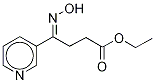 5-Hydroxyimino-5-(3-pyridyl)butanoic acid ethyl ester Structure,60234-66-4Structure