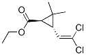 Ethyl trans-3-(2,2-dichlorovinyl)-2,2-dimethylcyclopropanecarboxylate Structure,60254-15-1Structure