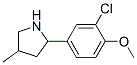 Pyrrolidine, 2-(3-chloro-4-methoxyphenyl)-4-methyl- (9ci) Structure,603068-57-1Structure