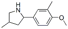 Pyrrolidine, 2-(4-methoxy-3-methylphenyl)-4-methyl- (9ci) Structure,603068-59-3Structure