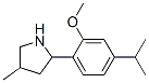 Pyrrolidine, 2-[2-methoxy-4-(1-methylethyl)phenyl]-4-methyl- (9ci) Structure,603069-03-0Structure