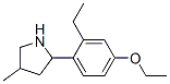 Pyrrolidine, 2-(4-ethoxy-2-ethylphenyl)-4-methyl- (9ci) Structure,603069-06-3Structure