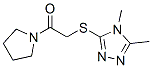 Pyrrolidine, 1-[[(4,5-dimethyl-4h-1,2,4-triazol-3-yl)thio]acetyl]- (9ci) Structure,603070-54-8Structure