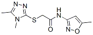 Acetamide, 2-[(4,5-dimethyl-4h-1,2,4-triazol-3-yl)thio]-n-(5-methyl-3-isoxazolyl)-(9ci) Structure,603070-93-5Structure