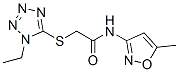 Acetamide, 2-[(1-ethyl-1h-tetrazol-5-yl)thio]-n-(5-methyl-3-isoxazolyl)-(9ci) Structure,603079-09-0Structure