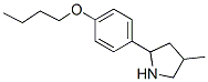 Pyrrolidine, 2-(4-butoxyphenyl)-4-methyl- (9ci) Structure,603089-63-0Structure