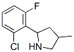 Pyrrolidine, 2-(2-chloro-6-fluorophenyl)-4-methyl- (9ci) Structure,603089-82-3Structure