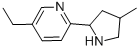 Pyridine, 5-ethyl-2-(4-methyl-2-pyrrolidinyl)-(9ci) Structure,603089-94-7Structure