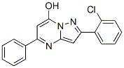 Pyrazolo[1,5-a]pyrimidin-7-ol, 2-(2-chlorophenyl)-5-phenyl-(9ci) Structure,603098-19-7Structure