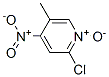 Pyridine, 2-chloro-5-methyl-4-nitro-, 1-oxide Structure,60323-96-8Structure