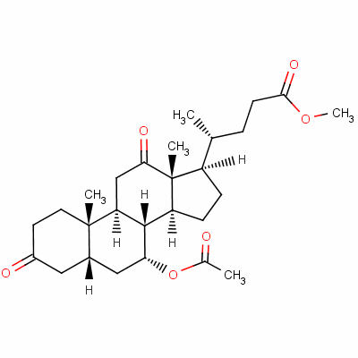 Methyl (5beta,7alpha)-7-acetoxy-3,12-dioxocholan-24-oate Structure,60354-42-9Structure