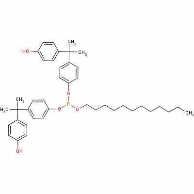 Dodecyl bis[4-[1-(4-hydroxyphenyl)-1-methylethyl ]phenyl ] phosphite Structure,60381-07-9Structure