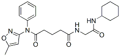 Pentanediamide, n-[2-(cyclohexylamino)-2-oxoethyl]-n-(5-methyl-3-isoxazolyl)-n-phenyl-(9ci) Structure,603945-83-1Structure