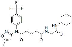 Pentanediamide, n-[2-(cyclohexylamino)-2-oxoethyl]-n-(5-methyl-3-isoxazolyl)-n-[4-(trifluoromethyl)phenyl]-(9ci) Structure,603945-84-2Structure