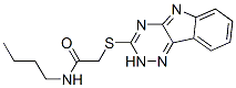 Acetamide, n-butyl-2-(2h-1,2,4-triazino[5,6-b]indol-3-ylthio)-(9ci) Structure,603945-96-6Structure