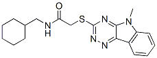 Acetamide, n-(cyclohexylmethyl)-2-[(5-methyl-5h-1,2,4-triazino[5,6-b]indol-3-yl)thio]-(9ci) Structure,603946-13-0Structure