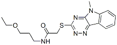 Acetamide, n-(3-ethoxypropyl)-2-[(5-methyl-5h-1,2,4-triazino[5,6-b]indol-3-yl)thio]-(9ci) Structure,603946-15-2Structure