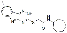 Acetamide, n-cycloheptyl-2-[(8-methyl-2h-1,2,4-triazino[5,6-b]indol-3-yl)thio]-(9ci) Structure,603946-17-4Structure