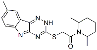 Piperidine, 2,6-dimethyl-1-[[(8-methyl-2h-1,2,4-triazino[5,6-b]indol-3-yl)thio]acetyl]-(9ci) Structure,603946-25-4Structure